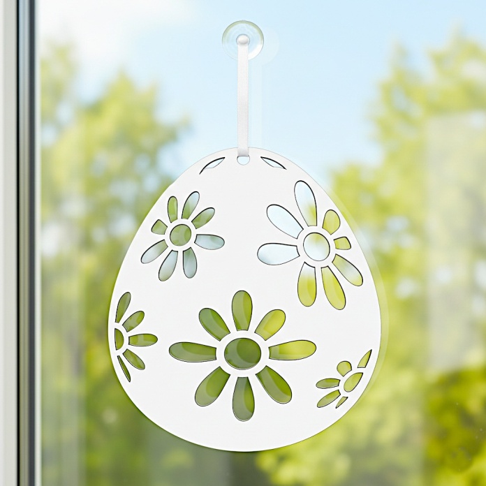 Jajko zawieszka w okno wzór 2